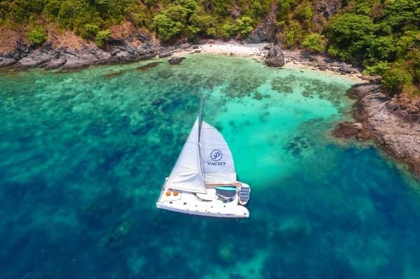 Half Day Coral Island Sunset Promthep Cape Sailing Catamaran