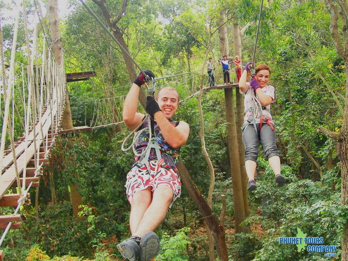 Krabi Full Day Zipline Lunch Transfer Tour with Massage