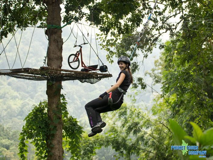 Krabi Full Day Zipline Lunch Transfer Tour with Massage