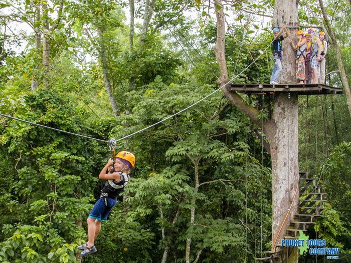 Krabi Full Day Zipline Lunch Transfer Tour with Massage