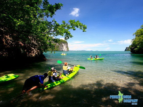 Krabi Kayak Full Day Ao Thalane Koh Hong