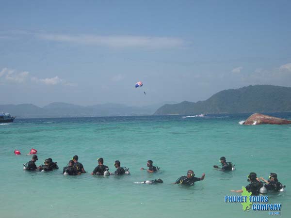 Scuba Diving Coral Island
